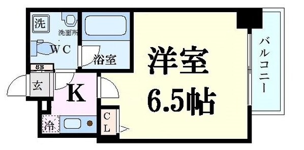 江坂駅 徒歩5分 7階の物件間取画像